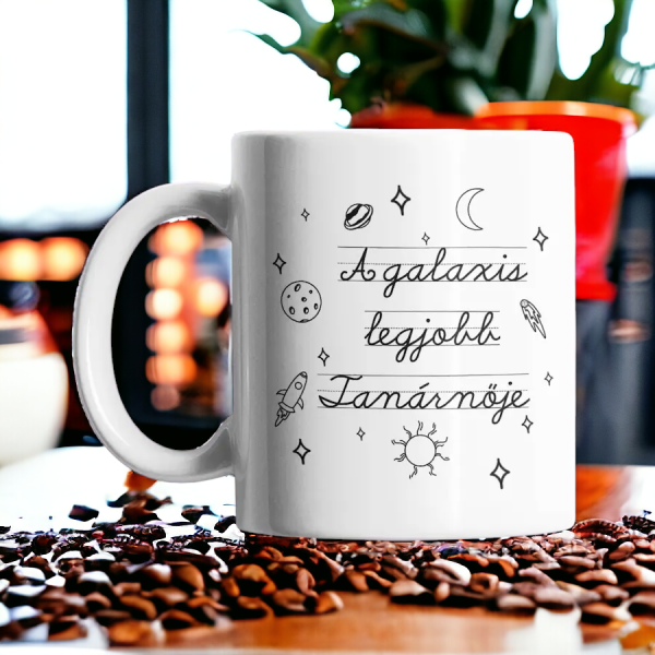 A galaxis legjobb Tanárnője fehér bögre