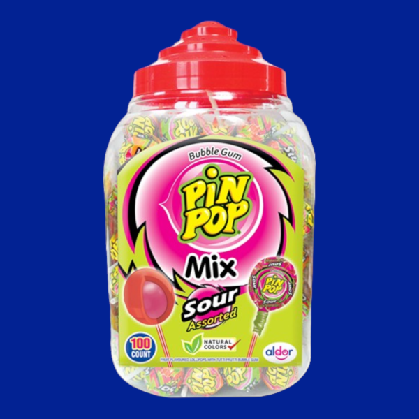 Aldor Pin Pop savanyú nyalóka válogatás 18 g