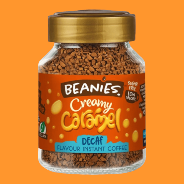 Beanies koffeinmentes ízesített instant kávé Creamy Caramel 50 g