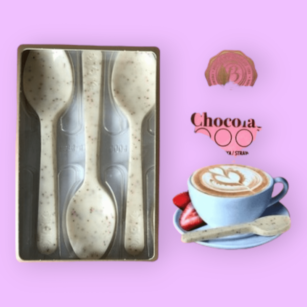 Bolci Chocolate Spoons Strawberry & Vanilia 54 g