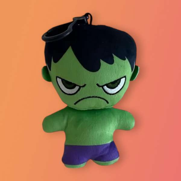 Bosszúállók Hulk 2D plüss figura akasztóval 13 cm