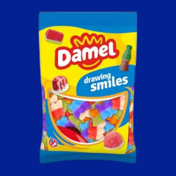 Damel Butterfly vegyes gyümölcs ízű gumicukor 1 kg