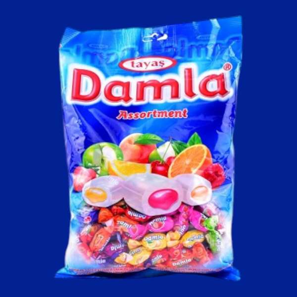 Damla gyümölcs ízű cukorka válogatás 1 kg
