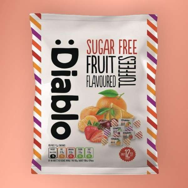 Diablo cukormentes gyümölcskaramella 75 g