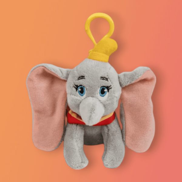 Disney Dumbo 3D plüss figura akasztóval 13 cm