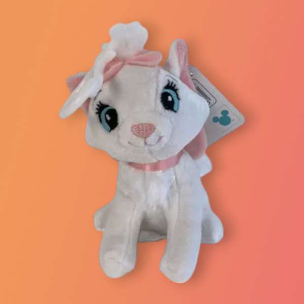 Disney Marie cica 3D plüss figura akasztóval 13 cm