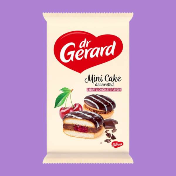 Dr. Gerard Mini Cake Sponge Biscuit Cseresznye Töltelékkel 165 g