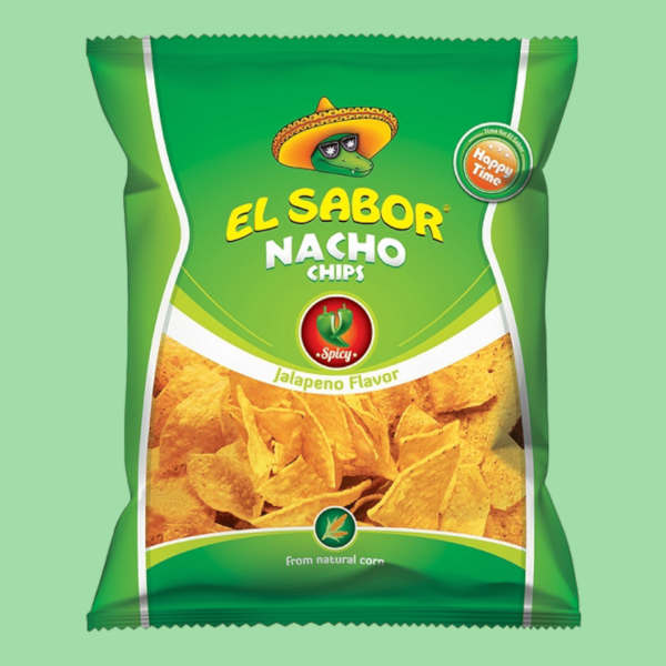 El Sabor Nacho Chips Jalapeno 100 g
