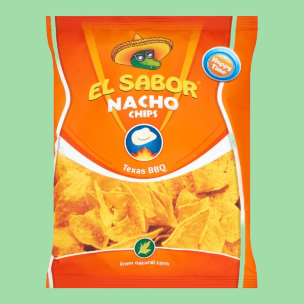 El Sabor Nacho Chips Texas BBQ 100 g