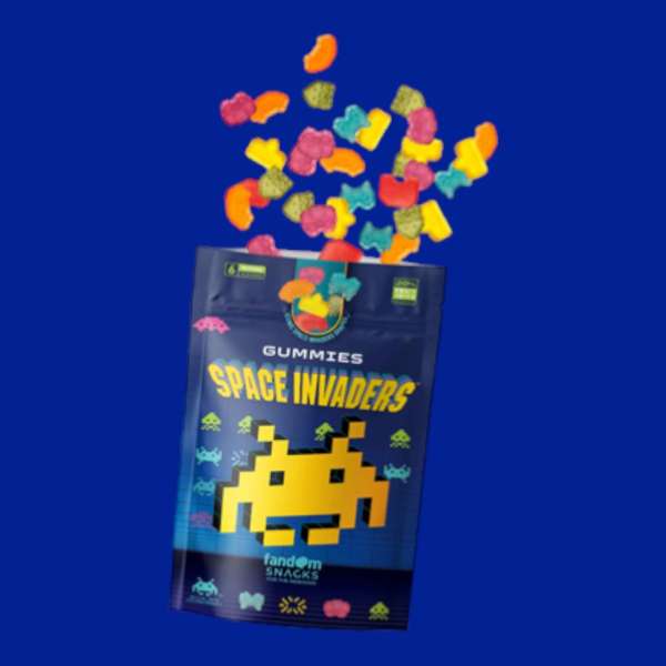 Gummies Space Invaders gyümölcs ízű gumicukor 85 g