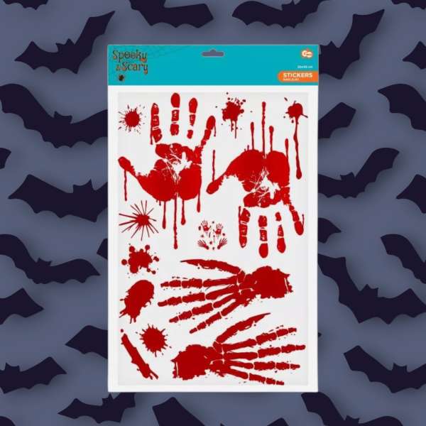 Halloween ablak matrica szett