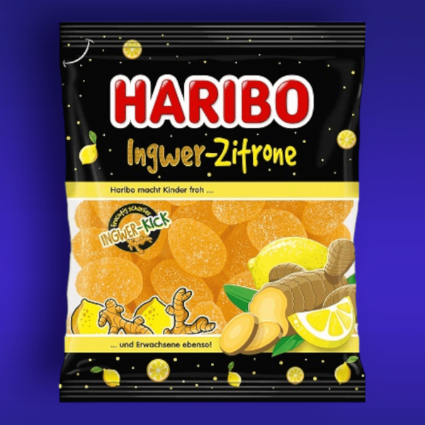 Haribo Ingwer-Zitrone gumicukor 160 g
