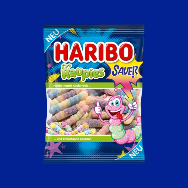 Haribo Raupies Sauer gumicukor 160 g