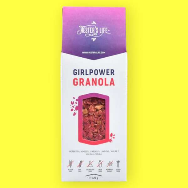 Hester's Life Girlpower Málnás Granola 320 g