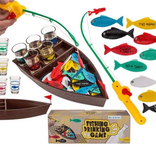 Horgász ivós játék