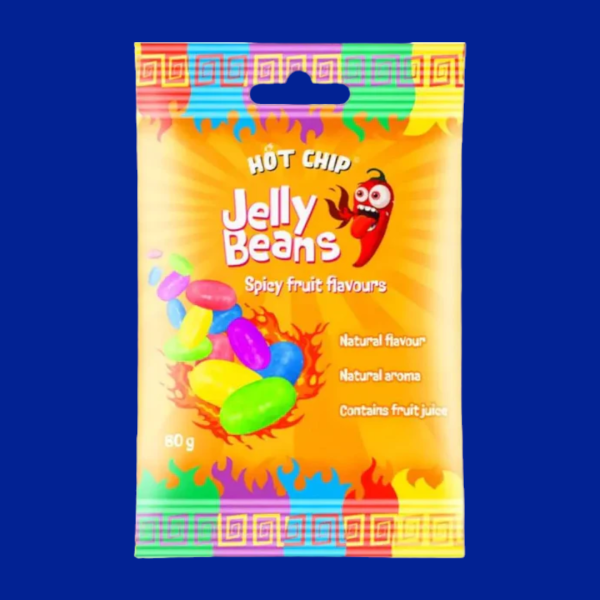 Hot Chip Jelly Beans csípős drazsé cukorkák 60 g