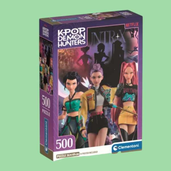 Clementoni K-pop Démonvadászok Night Pulse 500 db-os Compact puzzle
