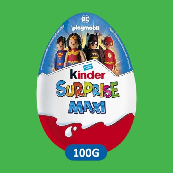 Kinder Maxi Meglepetés Tojás DC Playmobil 100 g