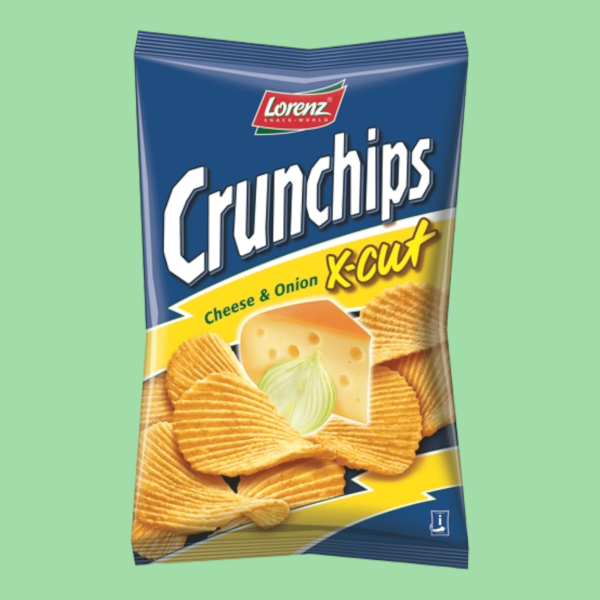 Lorenz Crunchips X-CUT sajt és hagyma 75 g