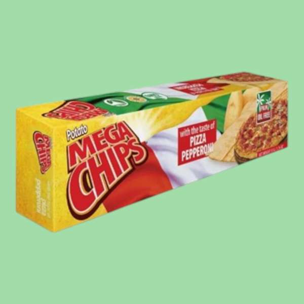 Mega Chips pizza és pepperoni ízű chips 50 g