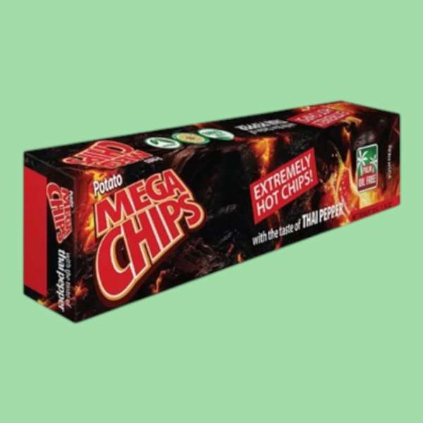 Mega Chips thai chili ízű, extrém csípős chips 50 g