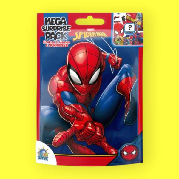 Pókember meglepetés csomag játékokkal és csokis keksszel 10 g