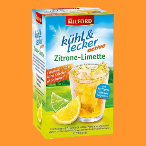 Milford hidegen elkészíthető citrom limeos fekete tea 20*2,25 g