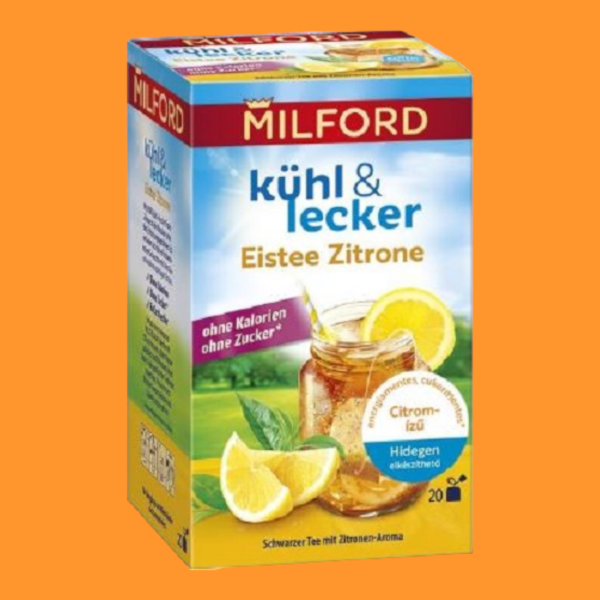 Milford hidegen elkészíthető citromos fekete tea 20*2,25 g