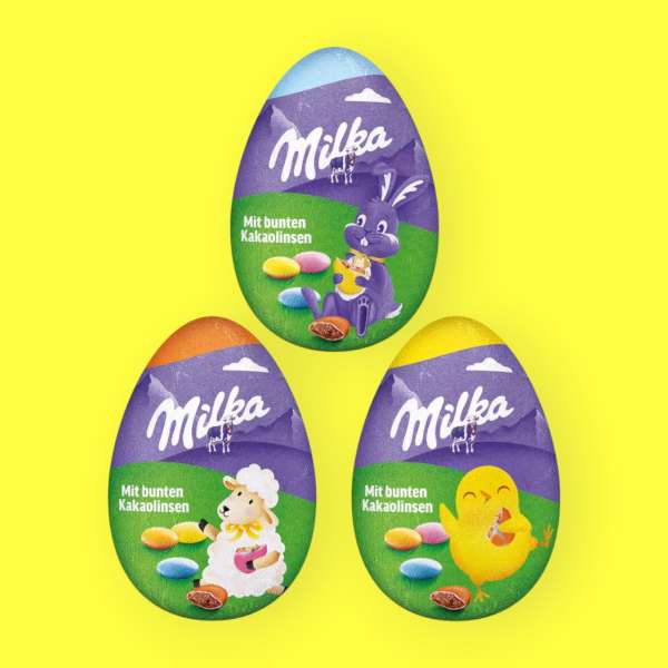 Milka Funny Eggs tejcsokoládé tojás 50 g