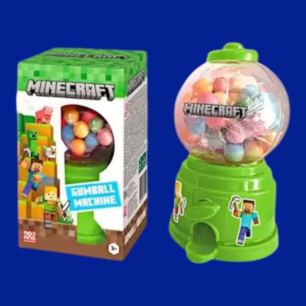 Minecraft Gumball Machine rágógumi adagolóval 100 g