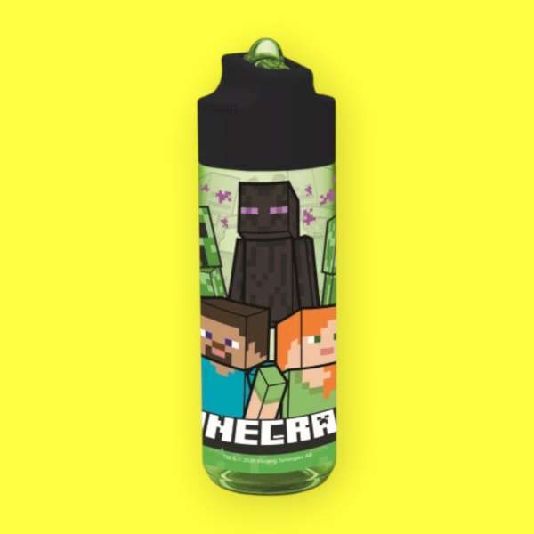 Minecraft Hydro tritan műanyag szívószálas kulacs 540 ml