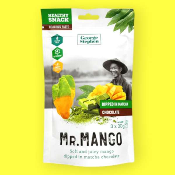 Mr. Mango Prémium Aszalt Mangó Szelet Matchás Csokival Bevonva 60 g