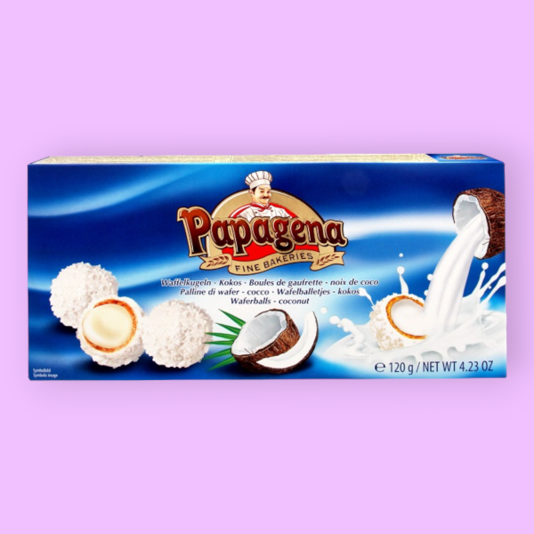 Papagena kókusz ízű töltelékkel töltött golyók 120 g