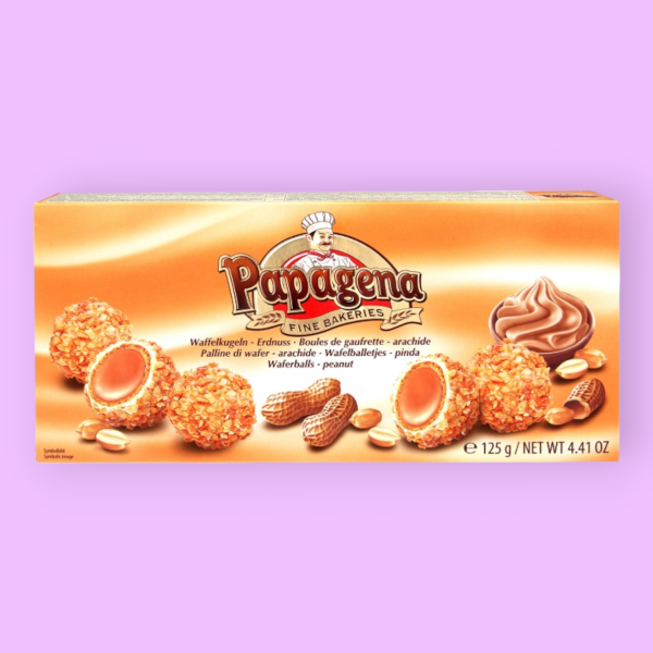 Papagena mogyoró ízű töltelékkel töltött golyók 125 g