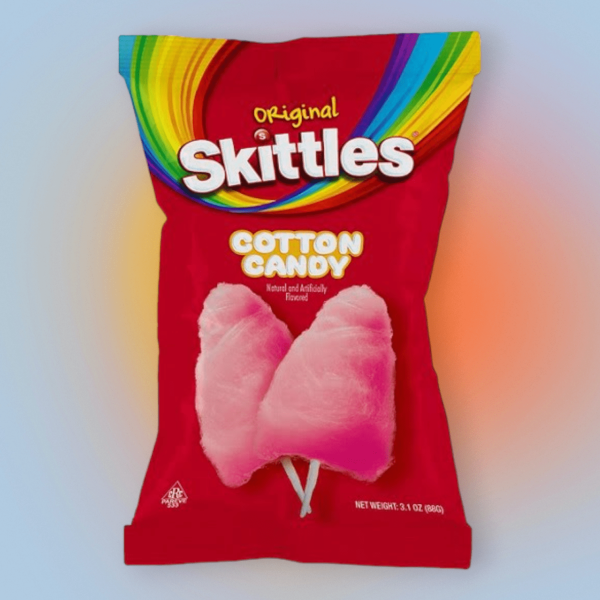 Skittles Cotton Candy vattacukor 88g