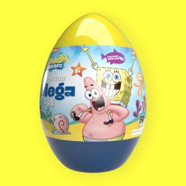 Sponge Bob Mega surprise egg óriás meglepetés persely 160 g