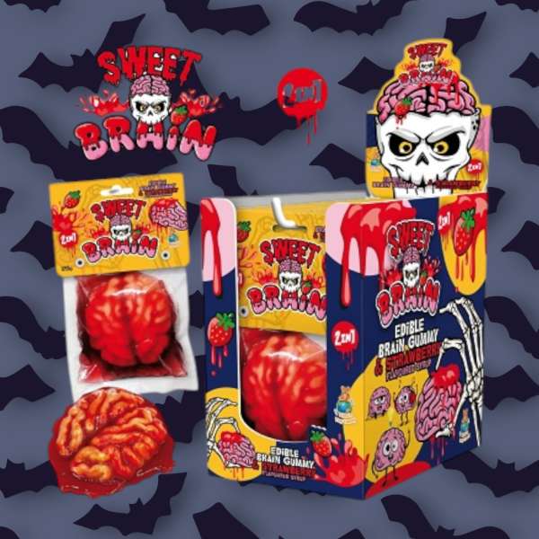 Sweet Brain eper ízű gumicukor sziruppal 120 g