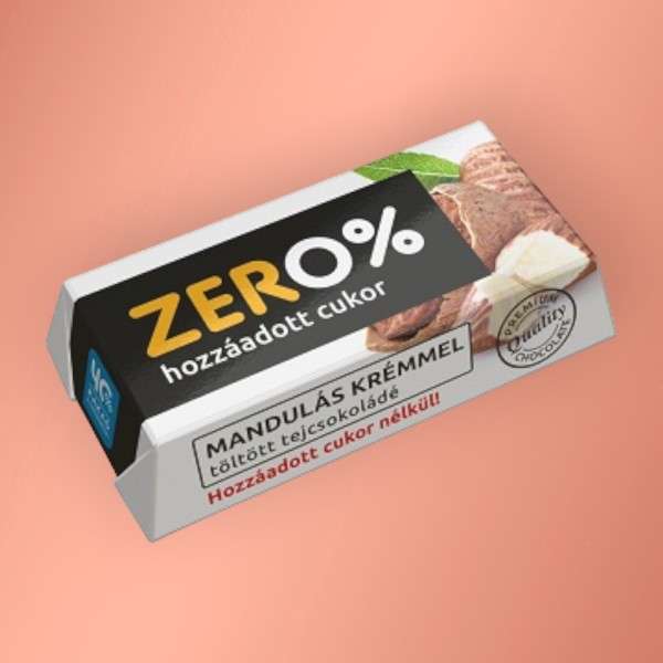 Szerencsi zero mandula ízű krémmel töltött tejcsokoládé 21 g