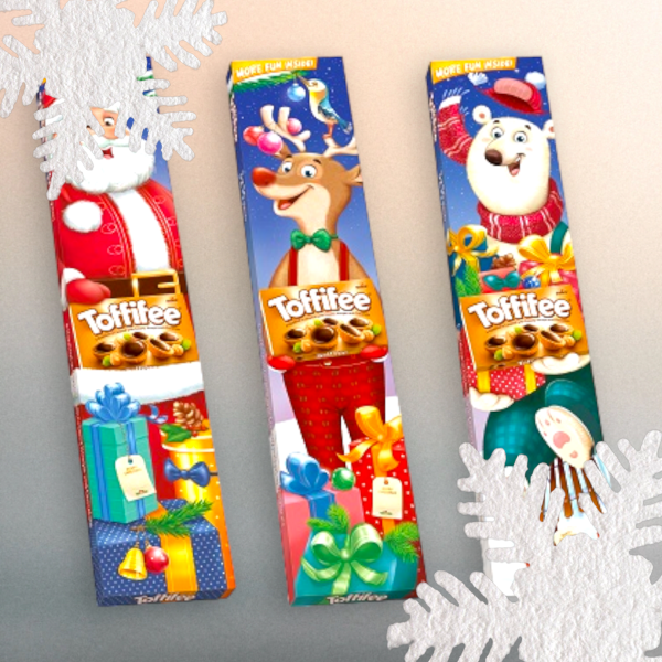 Toffifee mogyoró karamellben mogyorós nugátkrémmel és csokoládéval 3 x 125 g