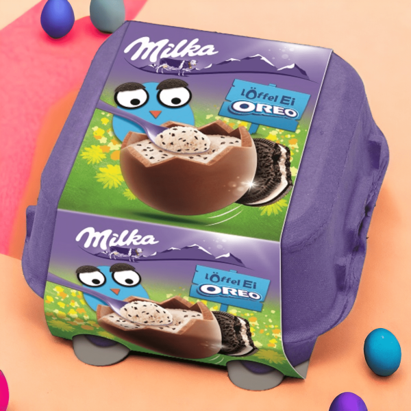 Milka & Oreo Spoon tejcsokoládé tojás  128 g