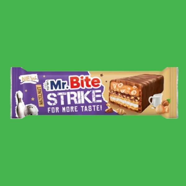 Mr. Bite STRIKE Mogyorós csoki szelet 40 g