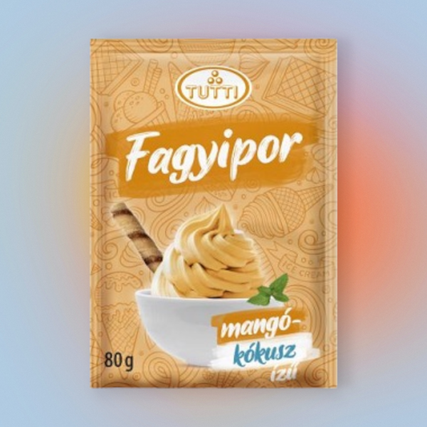 Tutti mangó-kókusz ízű fagyipor 80 g
